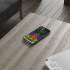 Haitian Flag Clear Phone Case - L'Union Fait La Force